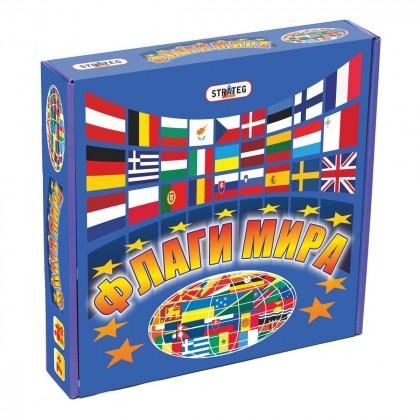 

Настольная игра Strateg Флаги мира (17-6008887)