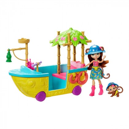 

Набор Enchantimals Junglewood Boat & Merit Monkey Doll (17-6085988)
