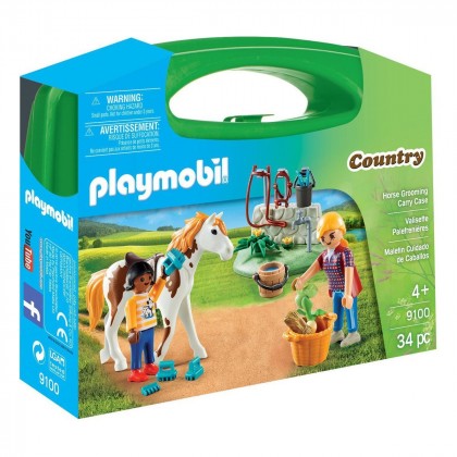 

Портативный чемодан Playmobil Уход за лошадью (17-6081032)