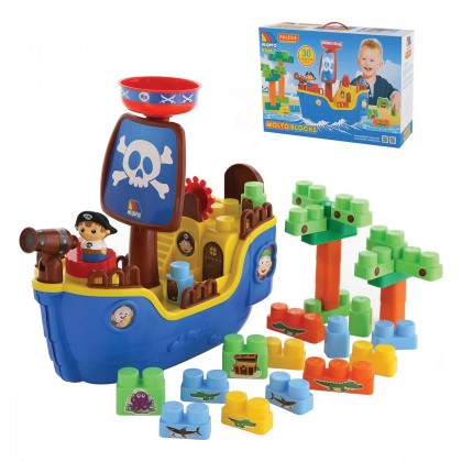 

Игровой набор Полесье Пиратский корабль и Конструктор, 30 эл. (17-6276289)