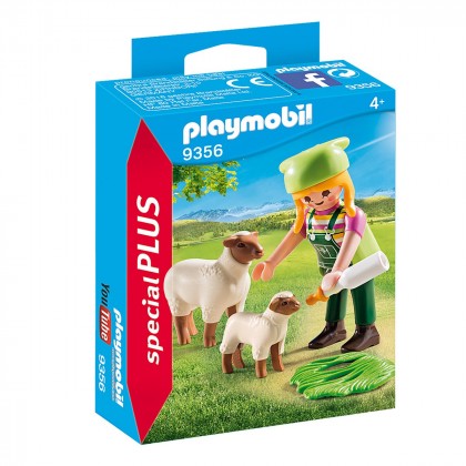 

Игровой набор Playmobil Девочка-фермер с овечками (17-6333973)
