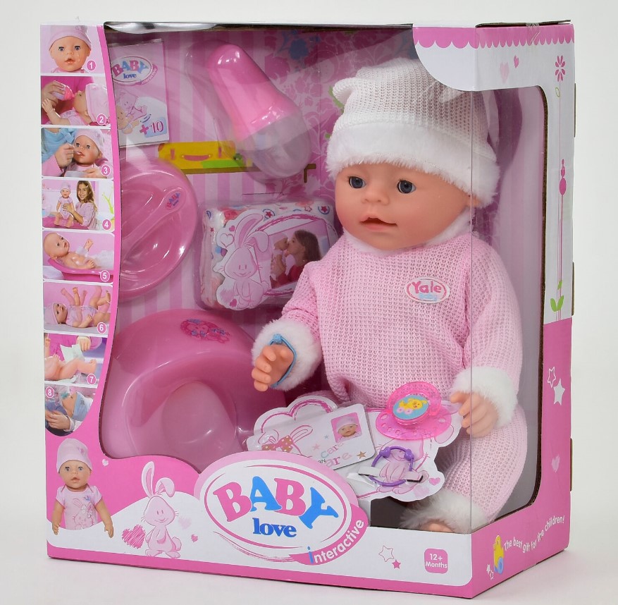 

Интерактивный пупс Yale Baby 45 см с аксессуарами 8 функций (BL020Е)