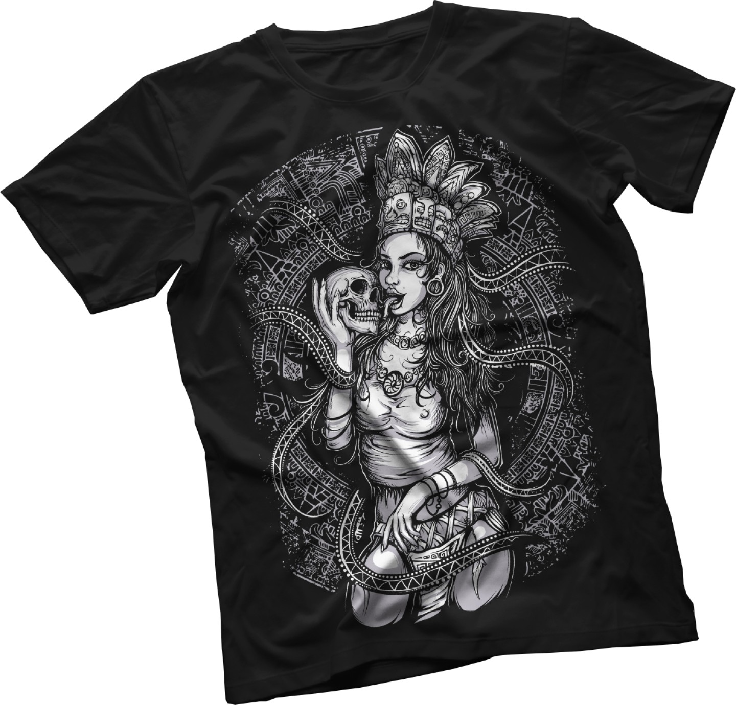 

Футболка blakk Aztec girl черная L (50-52)