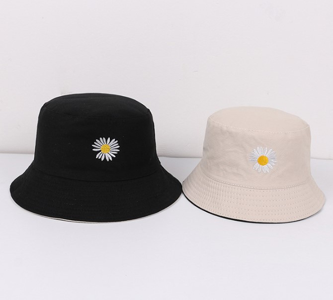 

Панама Jsstore Ромашка Двусторонняя 56-58 см Черно-бежевый