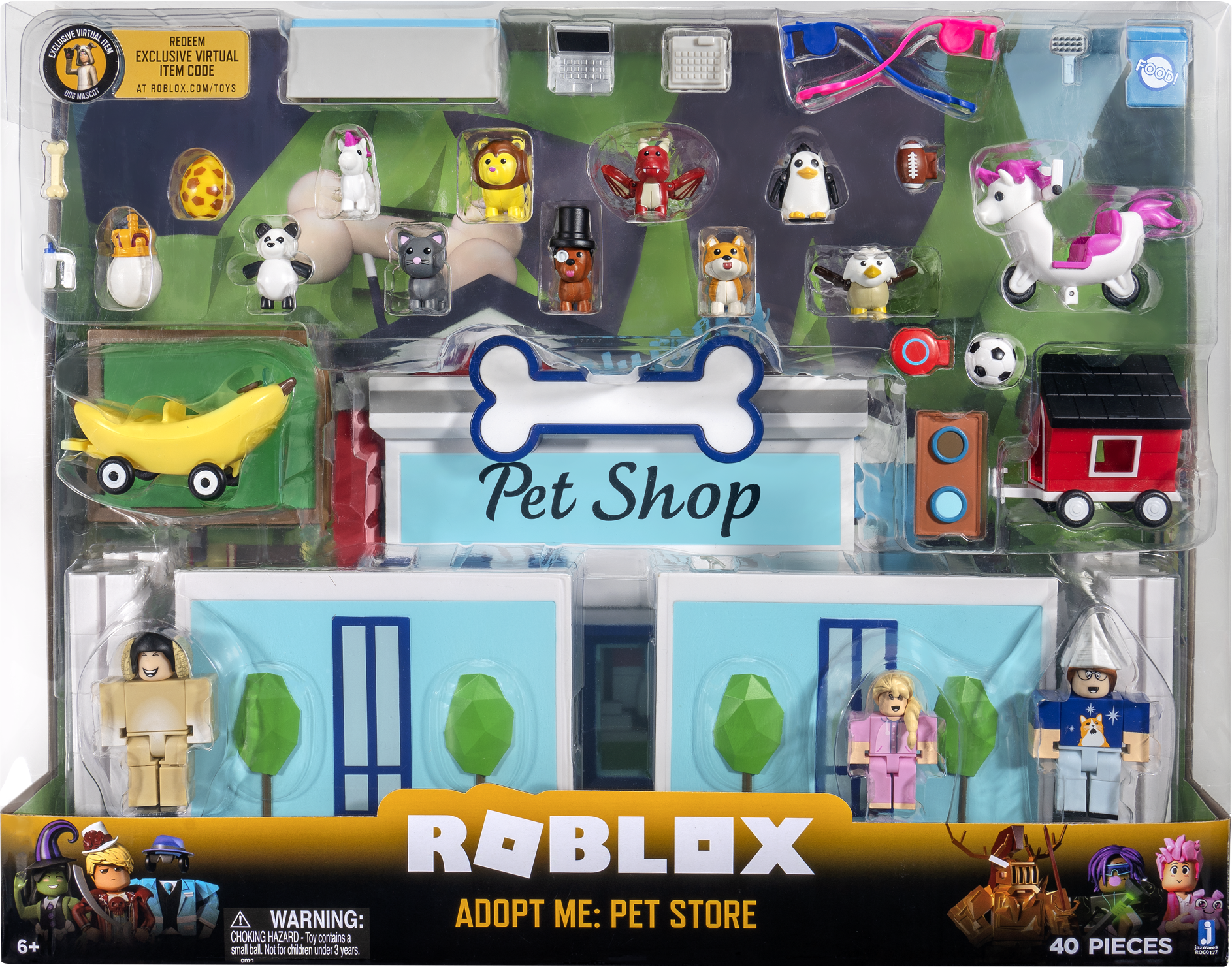 

Игровая коллекционная фигурка Jazwares Roblox Deluxe Playset Adopt Me: Pet Store W6 (ROG0177)