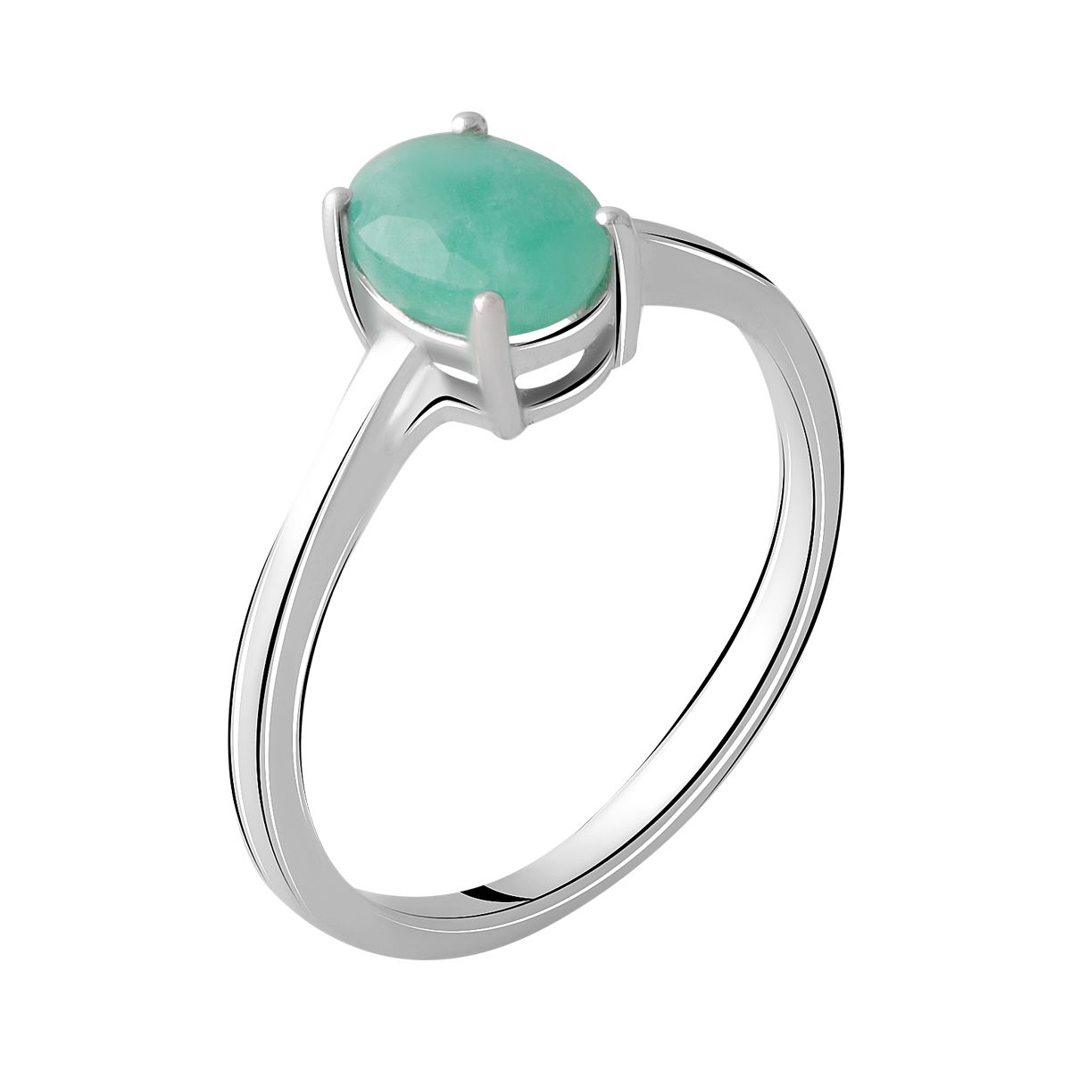 

Серебряное кольцо SilverLine с натуральным изумрудом 1.15ct 18 размер