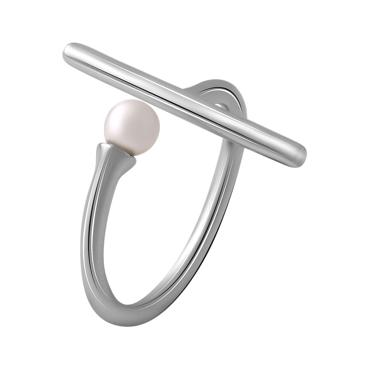 

Серебряное кольцо SilverLine с натуральным жемчугом 17 размер