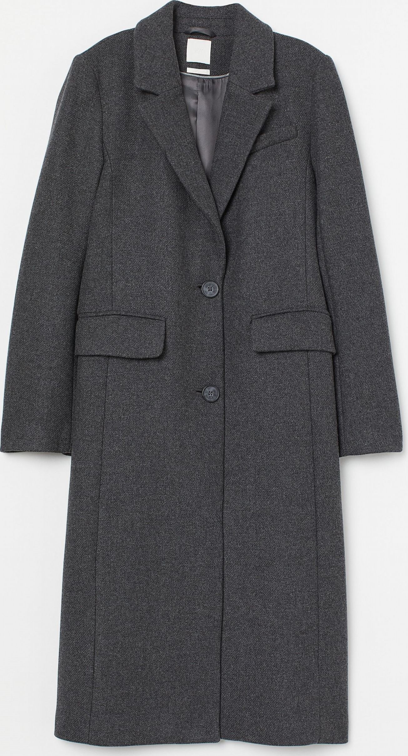 

Пальто H&M 786751 38 Темно-серый меланж