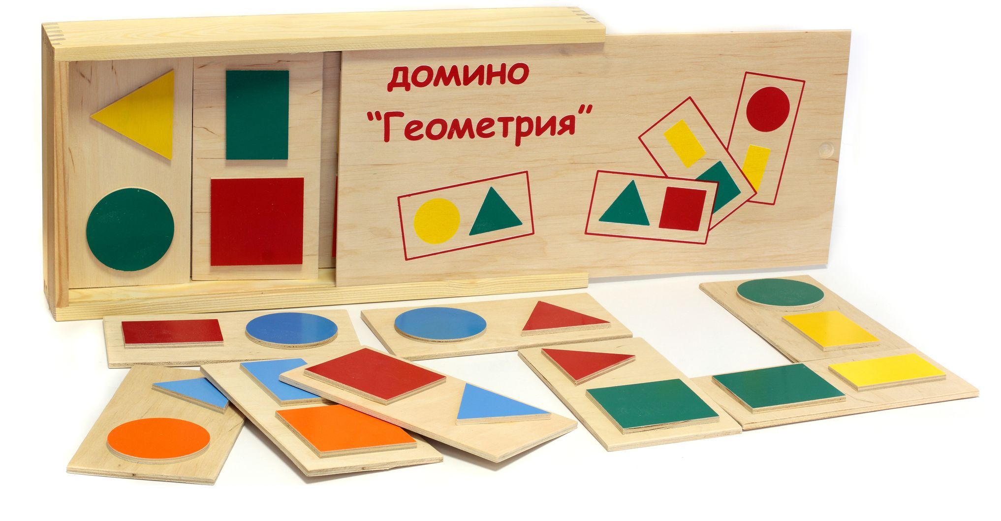 

Настольная игра домино Геометрия 20 деталей Lam Toys 15,5х8х0,5 см (det0002486) Разноцветный