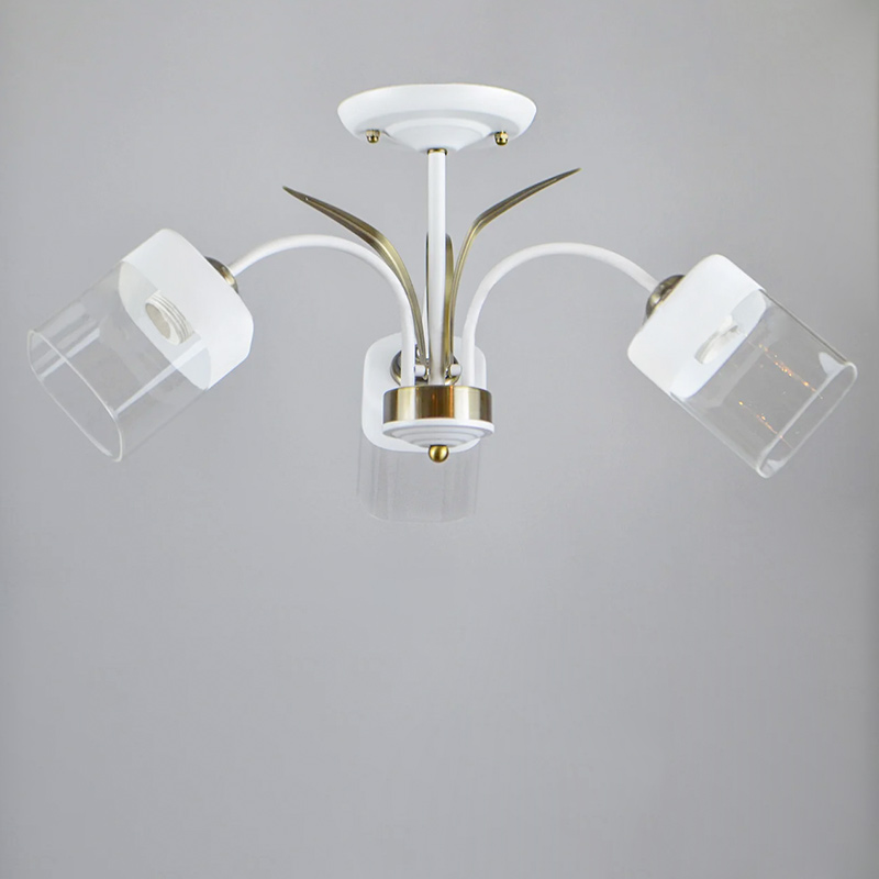 

Люстра потолочная Light House NM-15328/3 AB+WT+WT белая