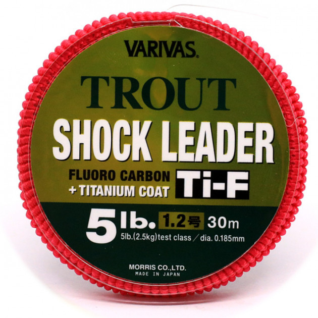 

Леска рыболовная Varivas Trout Shock Leader Ti-F 30 м #1.2 5 lb 0.185 мм