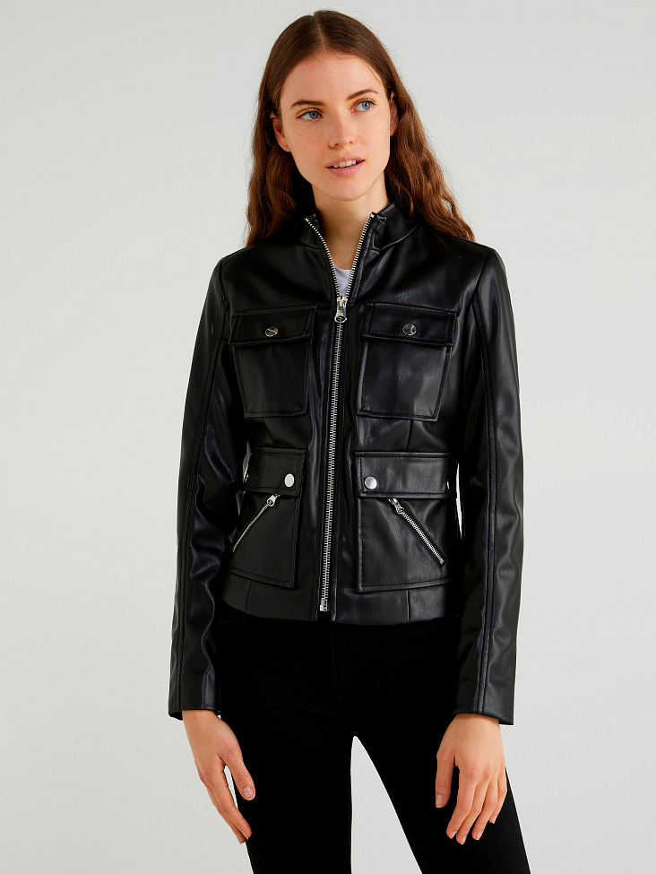 

Куртка из искусственной кожи United Colors of Benetton 2ALB53623-100 40