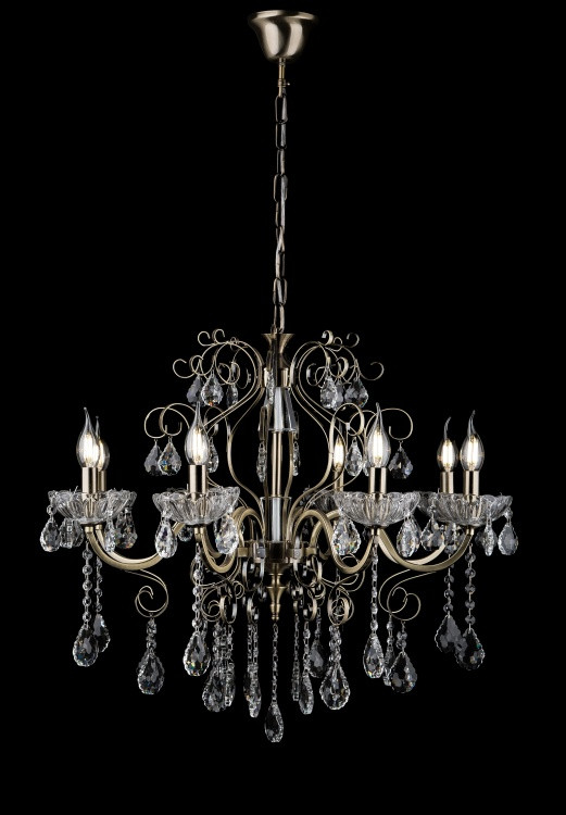 

Люстра свеча L80175/8 (AB)