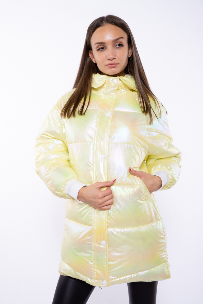 

Куртка женская с перламутровым оттенком Time of Style 120PSKL1960 XL Желтый