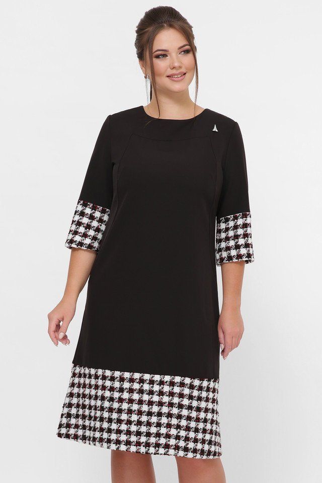

Платье Maximoda ЕVL1250/гусин.лапка  черный, Платье Maximoda ЕVL1250/гусин.лапка 48 черный