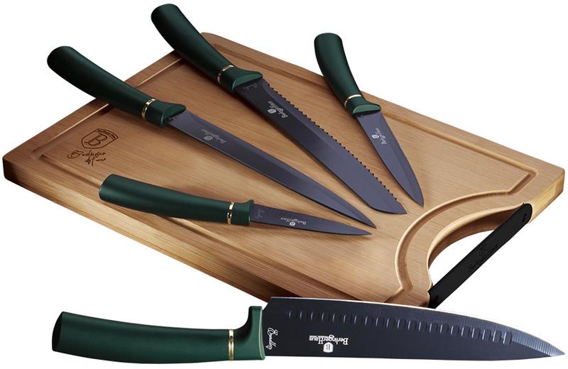 

Набор ножей Berlinger Haus Emerald Collection 5 ножей и доска BH-2551