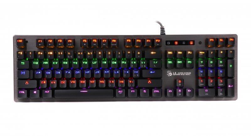 

Клавиатура A4Tech B760 Bloody Green Switches Black USB