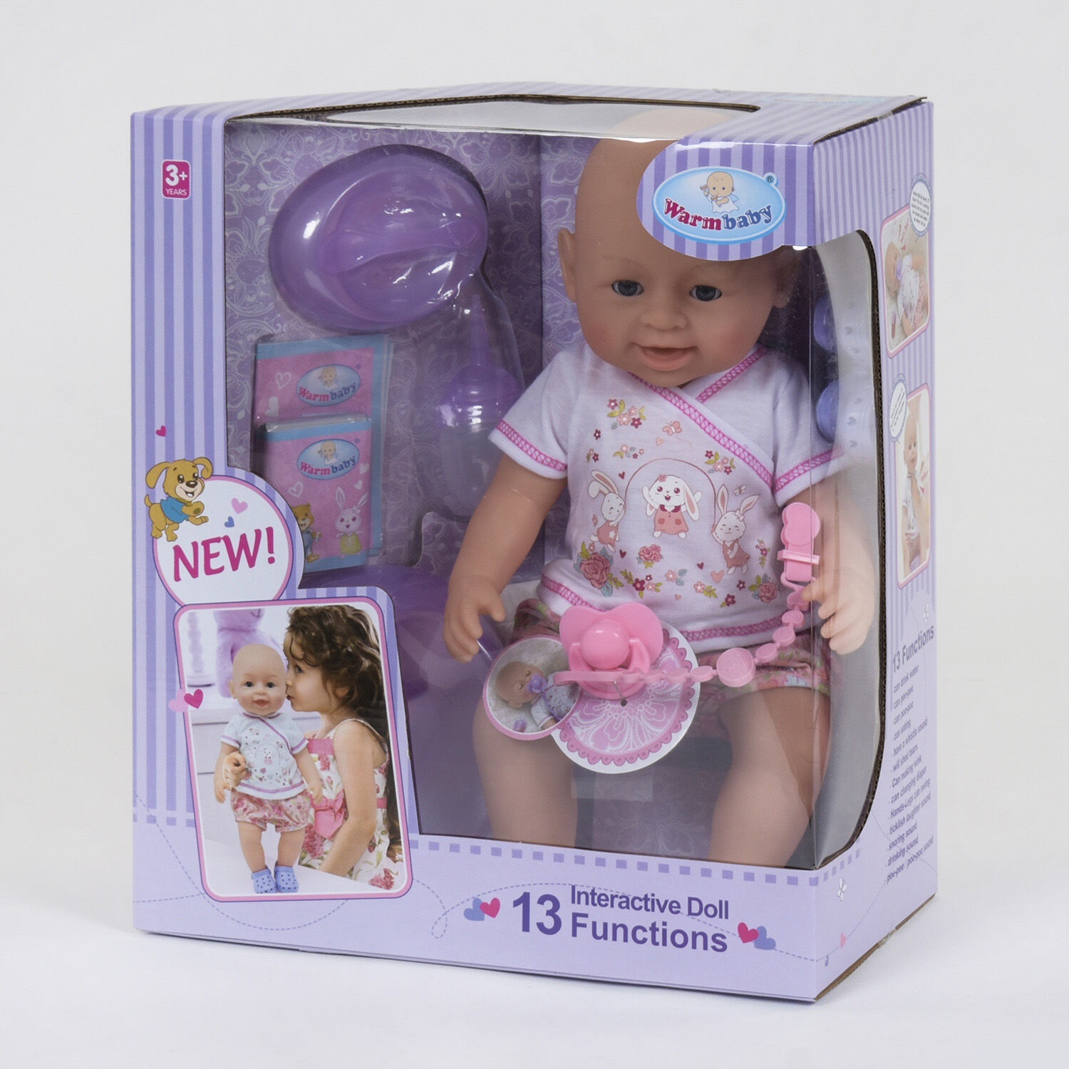 

Кукла пупс Warm Baby WZJ 030-518 функциональный (13 функций) на батарейках