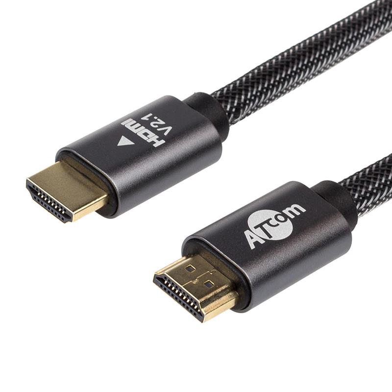 

Кабель Atcom Premium HDMI-HDMI ver 2.1, 4К, 15м, Black, пакет