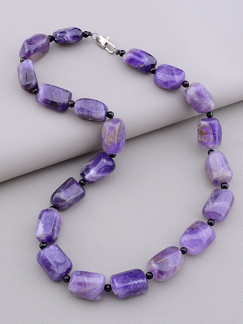 

Бусы с аметистом 50 см. 093950