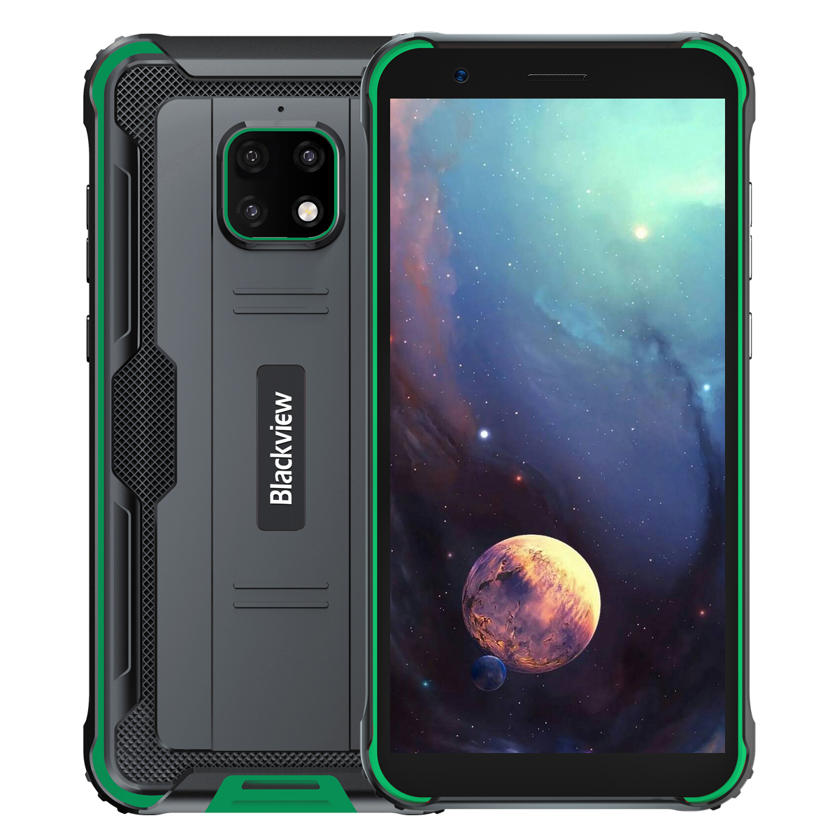 

Мобильный телефон Blackview BV4900 3/32Gb (5580 mAh, NFC) Black/Green