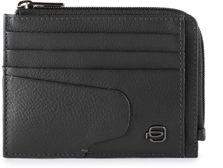 

AKRON/Black Кредитница с отдел. для монет на молнии с RFID защитой (11,5x8x1) Piquadro PP4822AOR_N
