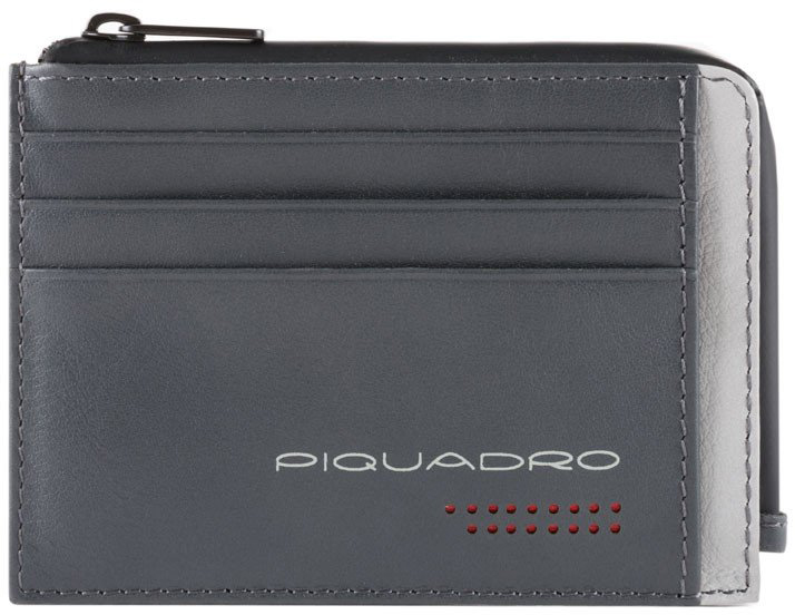 

URBAN/Grey-Black Кредитница с отдел. для монет на молнии с RFID защитой (11,5x8x1) Piquadro PP4822UB00R_GRN