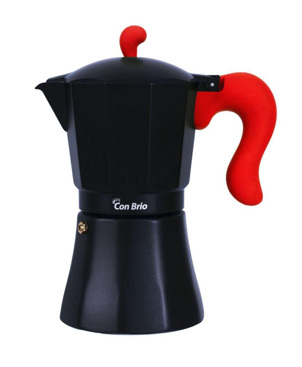 

Гейзерная кофеварка на 9 чашек Con Brio СВ-6609-RED