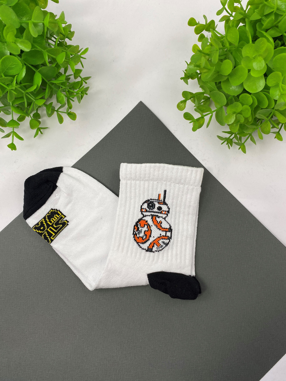 

Носки белые с принтом "Star Wars BB-8"  Rock'n'socks 444-76 (3158, Носки белые с принтом "Star Wars BB-8" One size Rock'n'socks 444-76 (3158)
