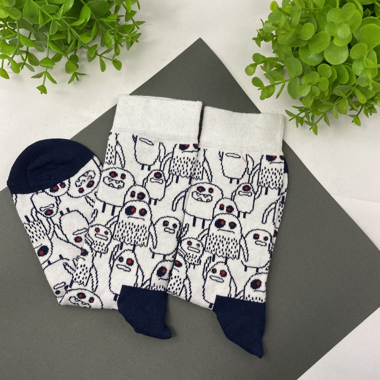 

Носки Привидения монстры белые Neseli Coraplar One size 5807 (3137)