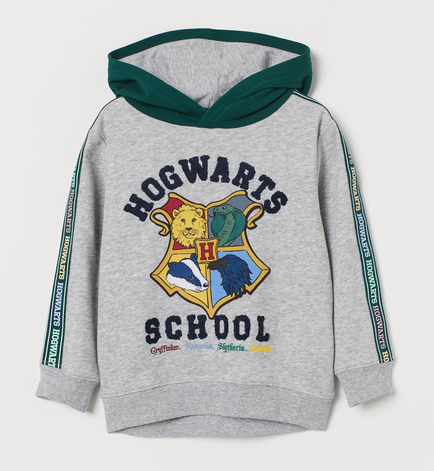 

Худи для мальчика H&M с капюшоном "Harry Potter, Hogwarts School" серый 110