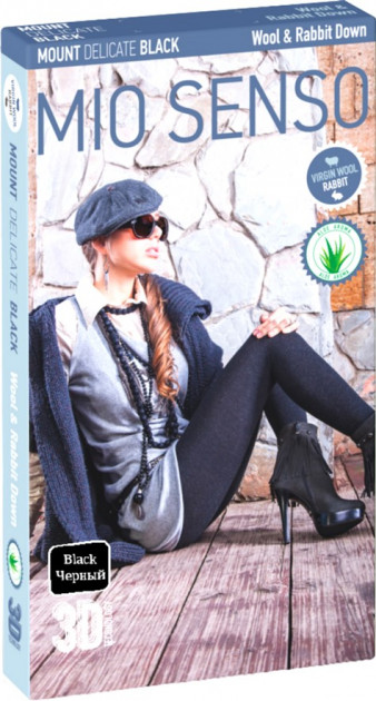 

Колготки Mio Senso Mount Delicate 5 Plus size 250 Den Black