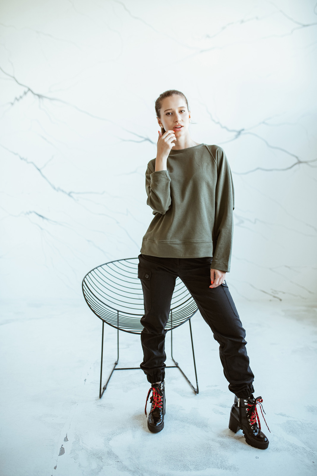 

Брюки Wear me с лампасом и карманом L Чёрный 1w/17/29
