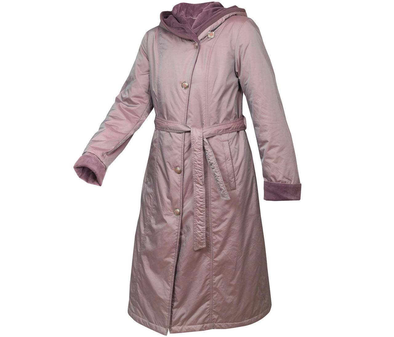 

Плащ пальто женское демисезонное длинное с капюшоном Сity Classic  Чайная роза, Плащ пальто женское демисезонное длинное с капюшоном Сity Classic 56 Чайная роза