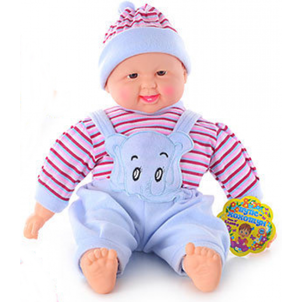 

Пупс-хохотун Limo Toy Baby музыкальный в голубом комбинезоне 50 см (X2408-5-1)