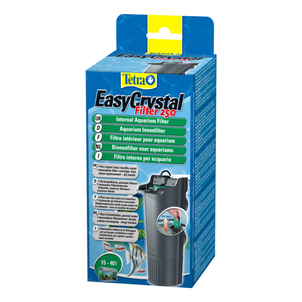 

Внутренний фильтр для аквариума Tetra EasyCrystal 250 до 40 л