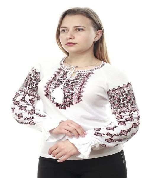 

Джемпер жіночий вишиванка SOFline 92-0642  білий, Джемпер жіночий вишиванка SOFline 92-0642 56 білий.