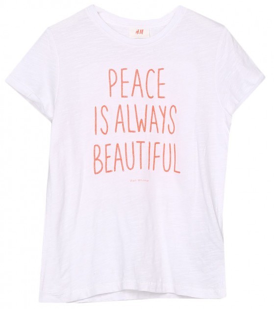 

Футболка H&M 146-152 см Белая