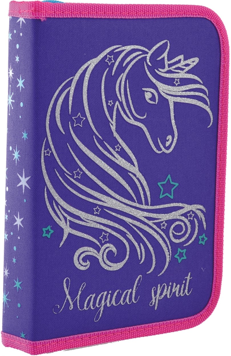 

Пенал Yes Unicorn твердый одинарный с клапаном 1 отделение Фиолетовый (532160)