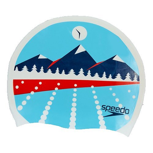 

Шапочка для плавания Slogan Print Speedo Голубой (60443005)
