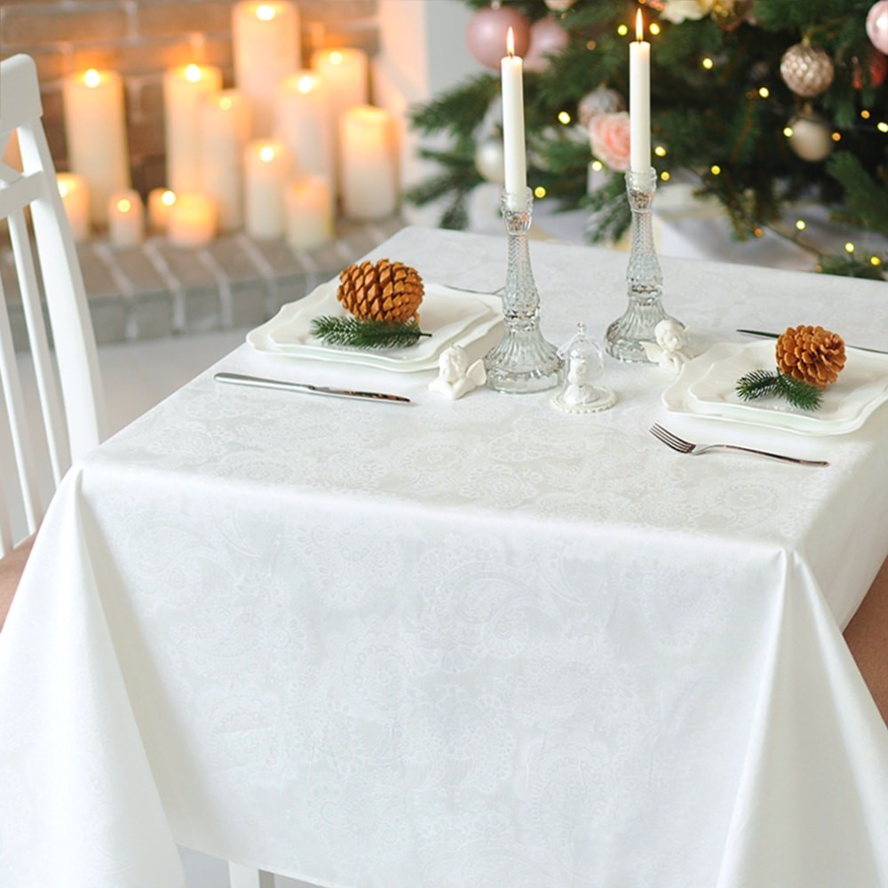 

Скатерть Lodex Akril White 140*200 водоотталкивающая