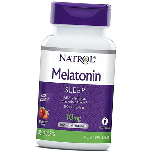 

Мелатонин быстрорастворимый, Melatonin Fast Dissolve 10, Natrol 30таб Клубника (72358010)