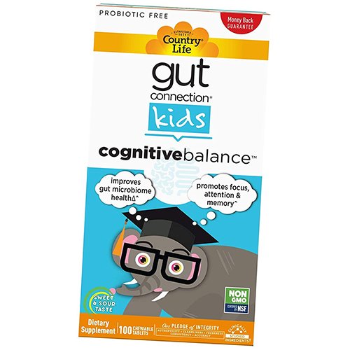 

Gut Connection Kids Cognitive Balance Country Life 100таб (72124017)