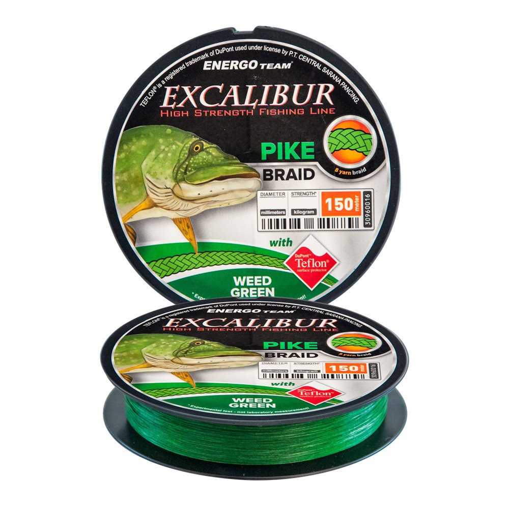 

Шнур Energofish Excalibur Pike X8 Braid Weed Green 150 м 0.20мм 15.91кг (30960020)