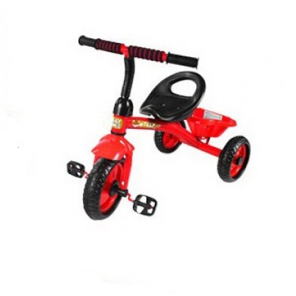 

Детский трехколесный велосипед c EVA колесами и корзиной TILLY TRIKE T-315 красный