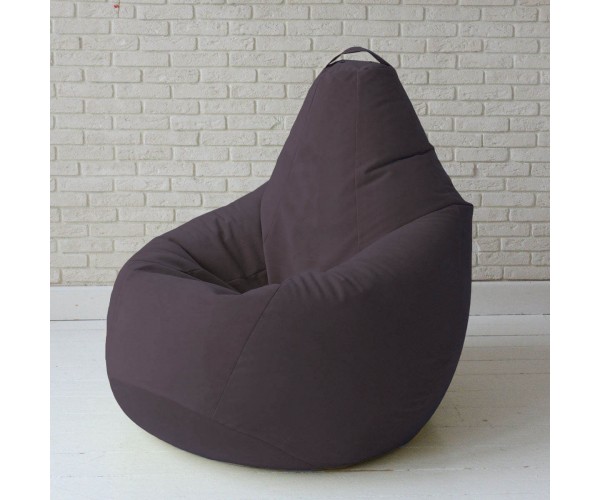 

Кресло-груша велюр темно-фиолетовый KatyPuf XL 125x90