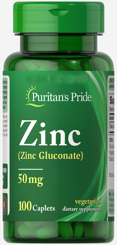 

Витамины Puritan's Pride Zinc Gluconate 50 mg 100 таблеток (4384301707)