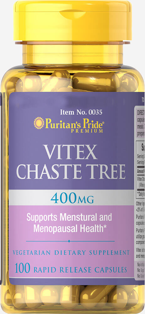 

Витамины Puritan's Pride Vitex Chaste Tree 400 mg 100 капсул (4384301702)