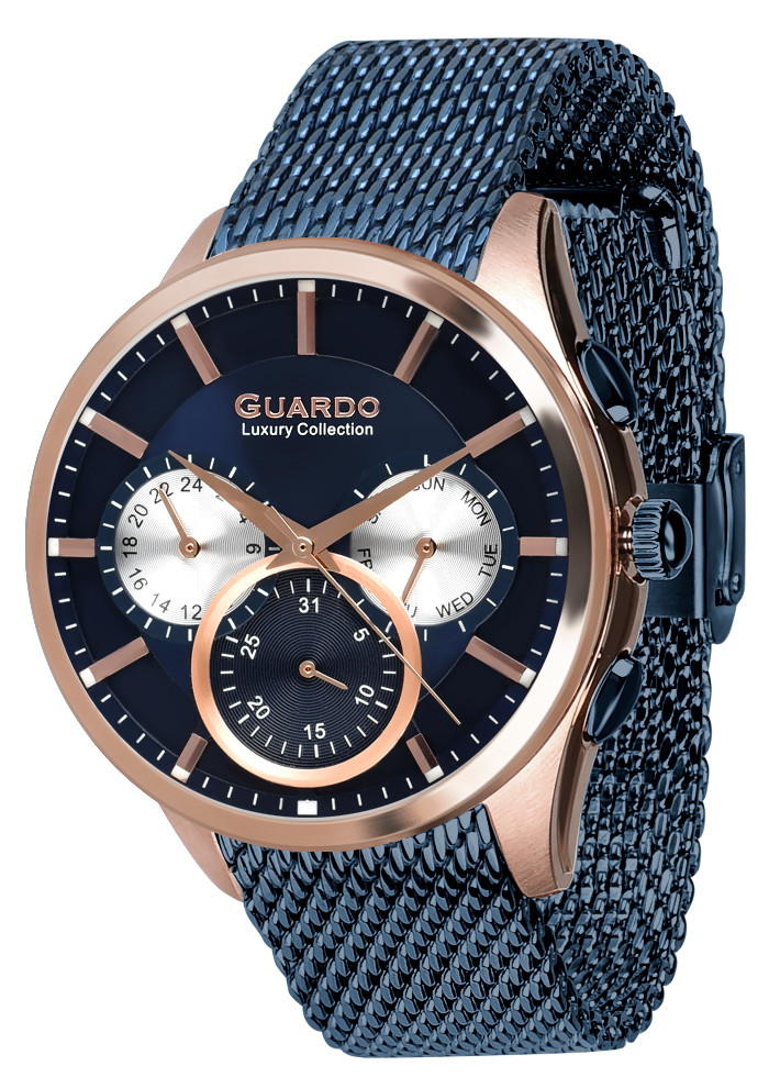 

Часы мужские Guardo S2037-6 золотые