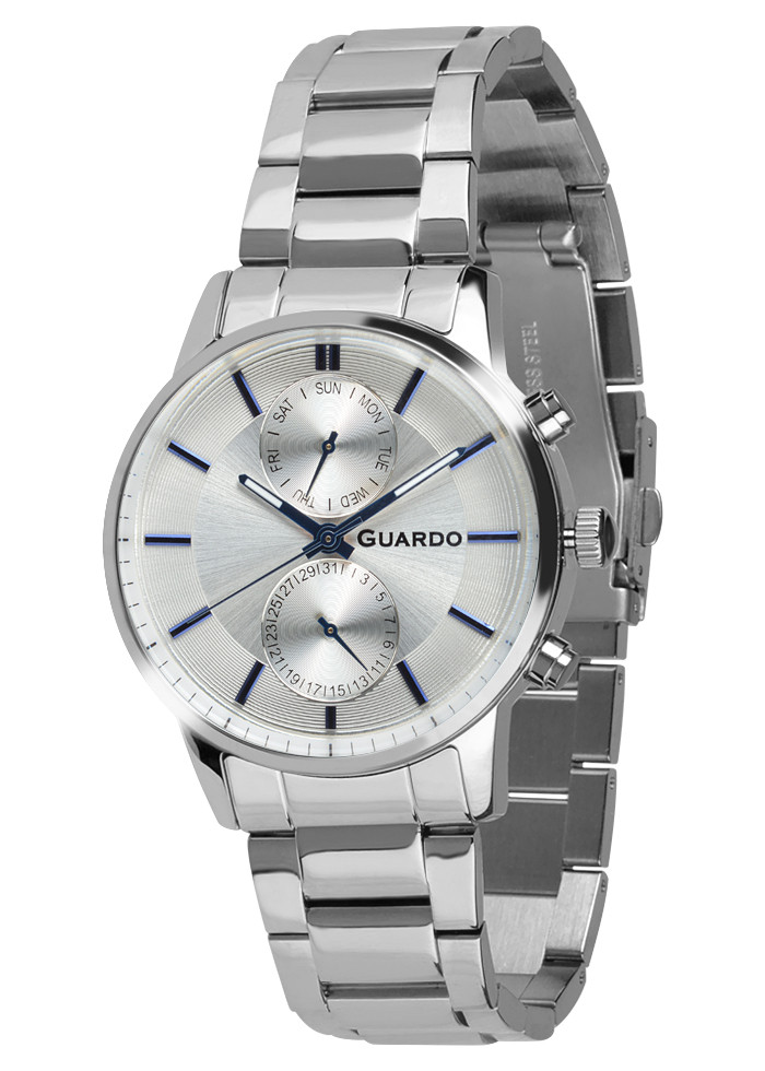 

Часы мужские Guardo B01068-1 серебряные